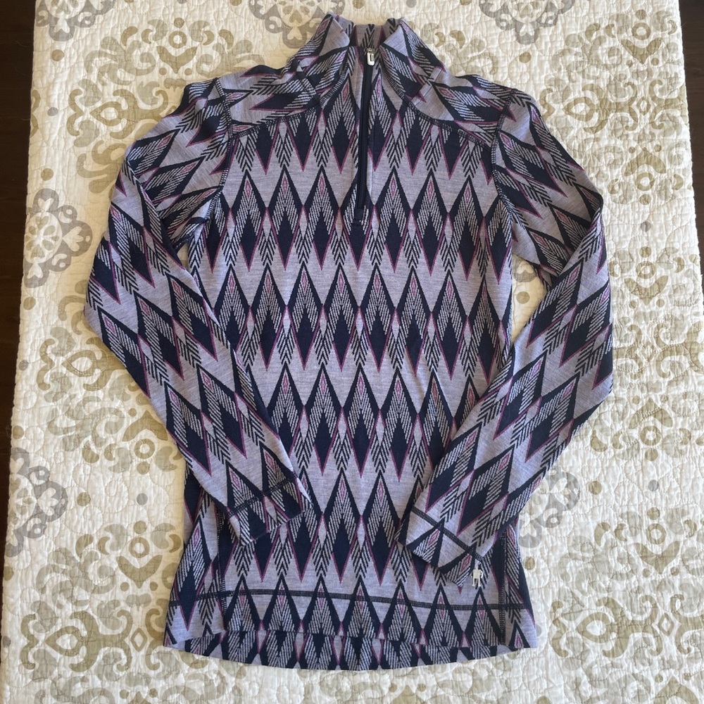 Smartwool 1/4 Zip Base Layer 100% Merino Wool